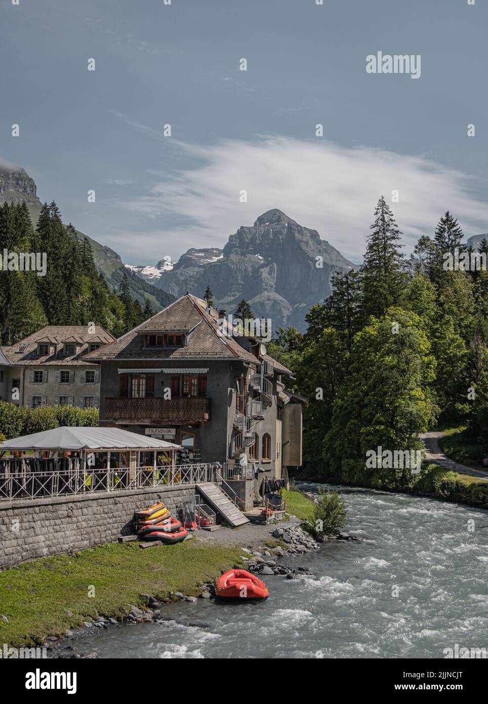 Die Region Haute-Savoie in den Alpen Ostfrankreichs Stockfoto