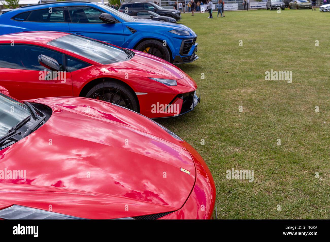 Supercar Fest die Start- und Landebahn 2022 Stockfoto