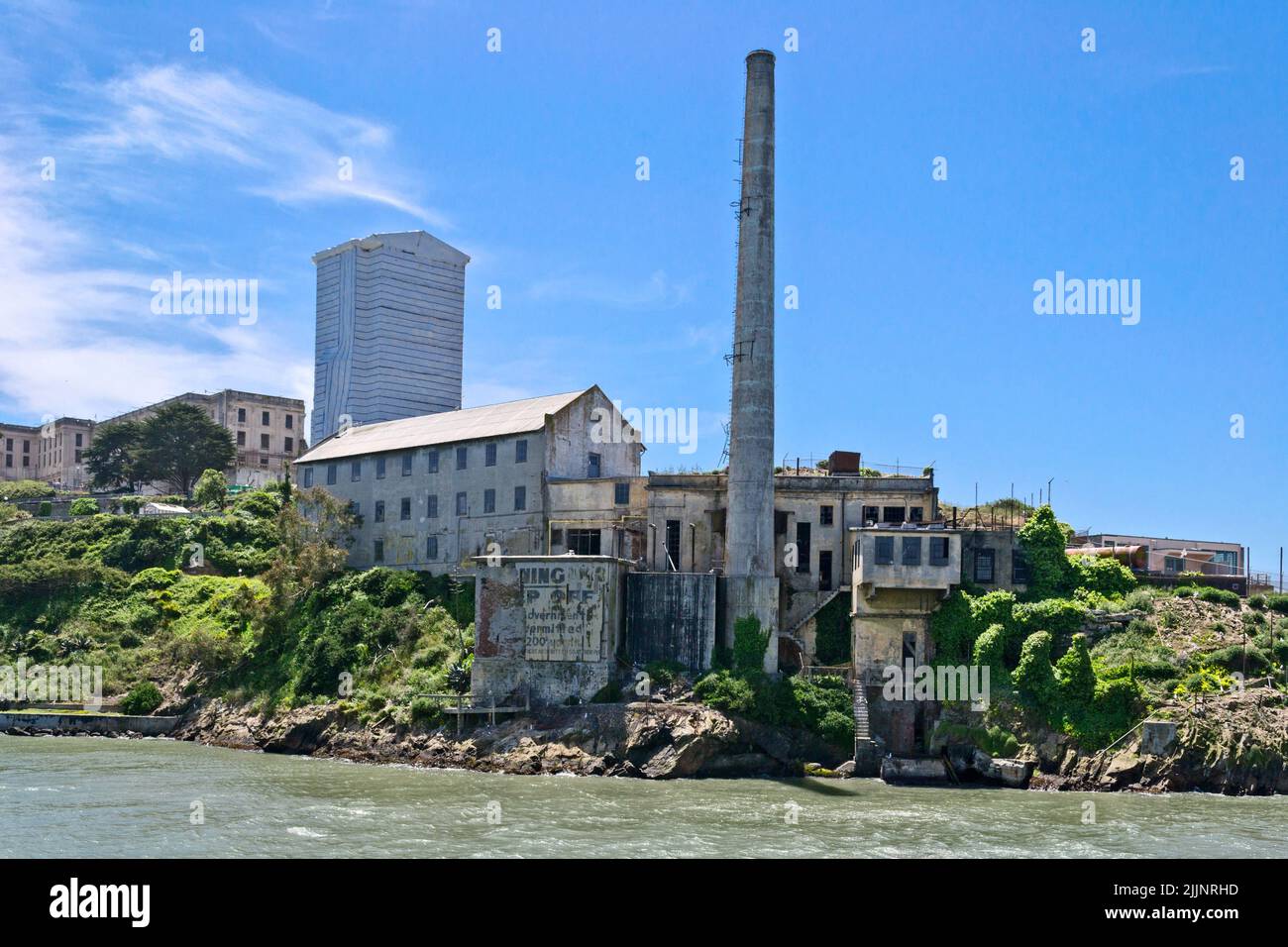 Das berühmte Gefängnis von Alcatraz in San Francisco, Kalifornien. Stockfoto