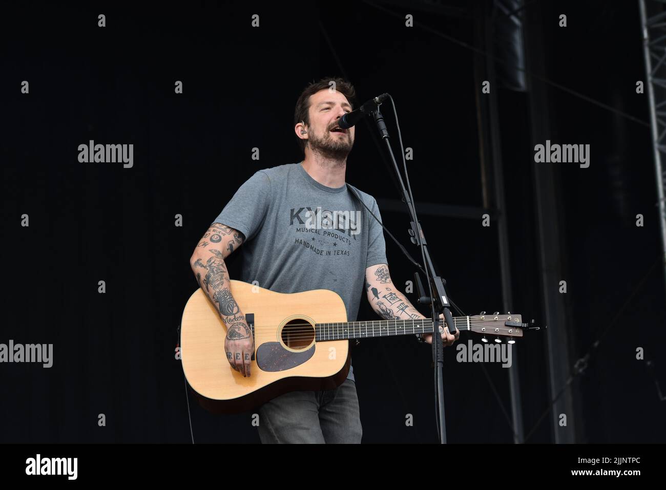 Frank Turner Bei Live-Auftritt Auf Der Bühne, 1. Tag Des Siegesfestes 2021 Stockfoto