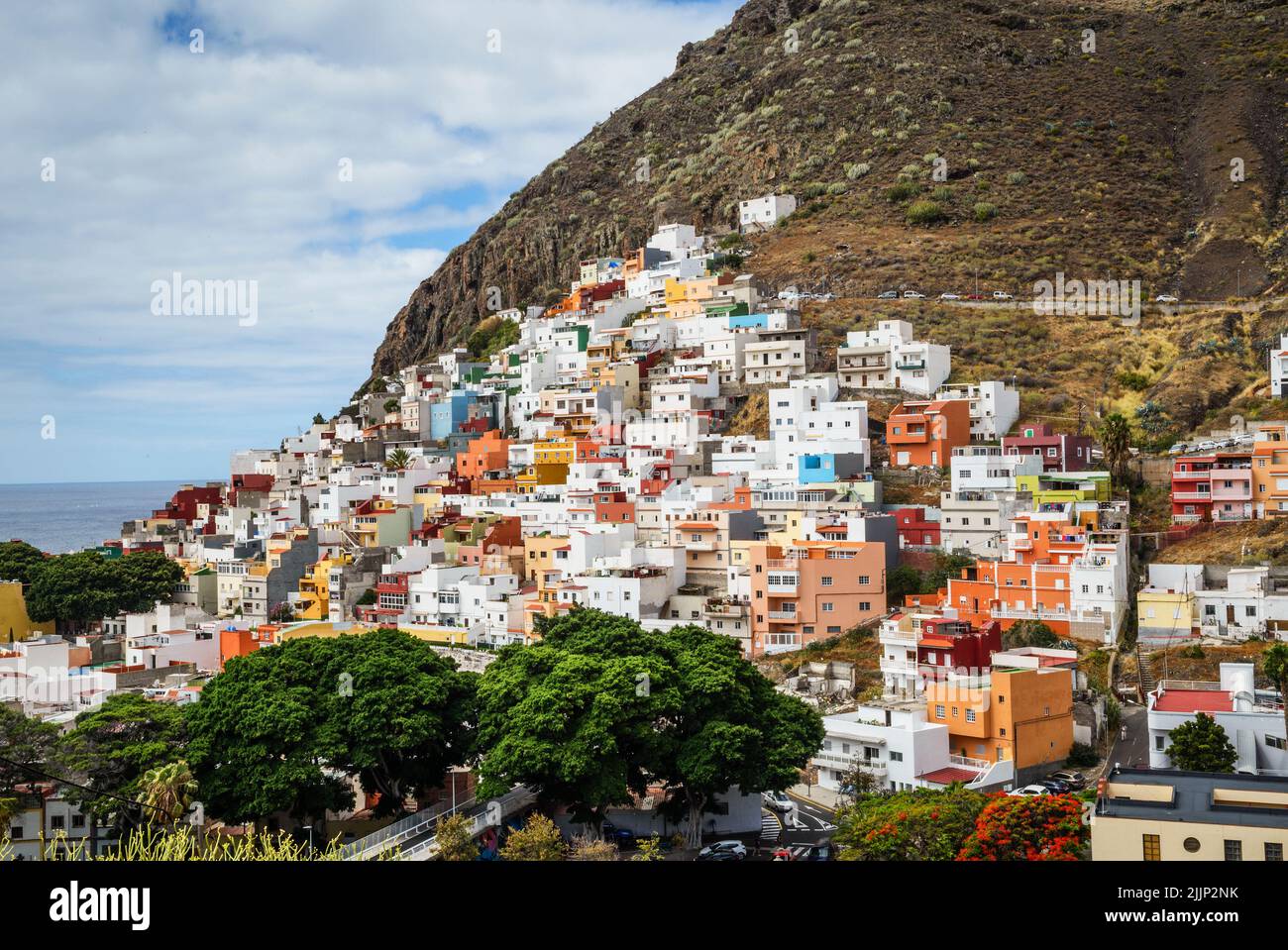 San Andres Dorf und Anaga Berge, Santa Cruz de Teneriffa, Teneriffa, Kanarische Inseln, Spanien Stockfoto