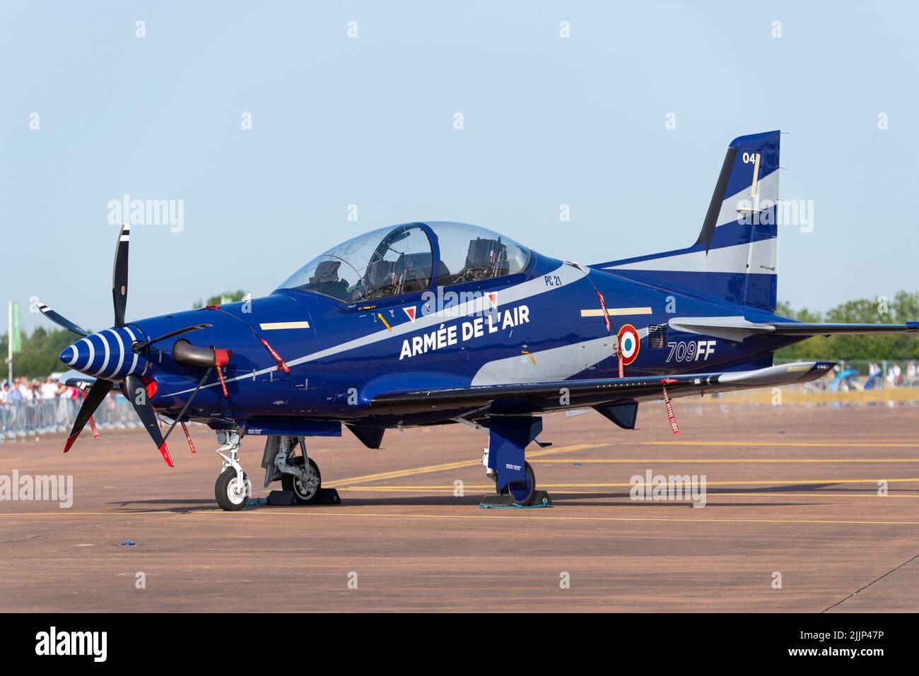 Pilatus PC21 Trainingsflugzeug der französischen Luftwaffe des Mustang