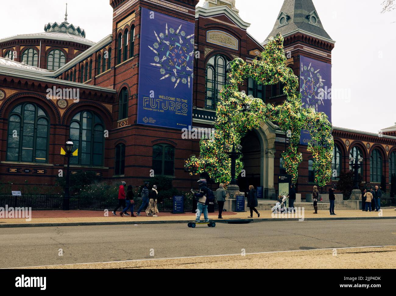 Die Fassade des Smithsonian Museum Futures Exhibit Stockfoto