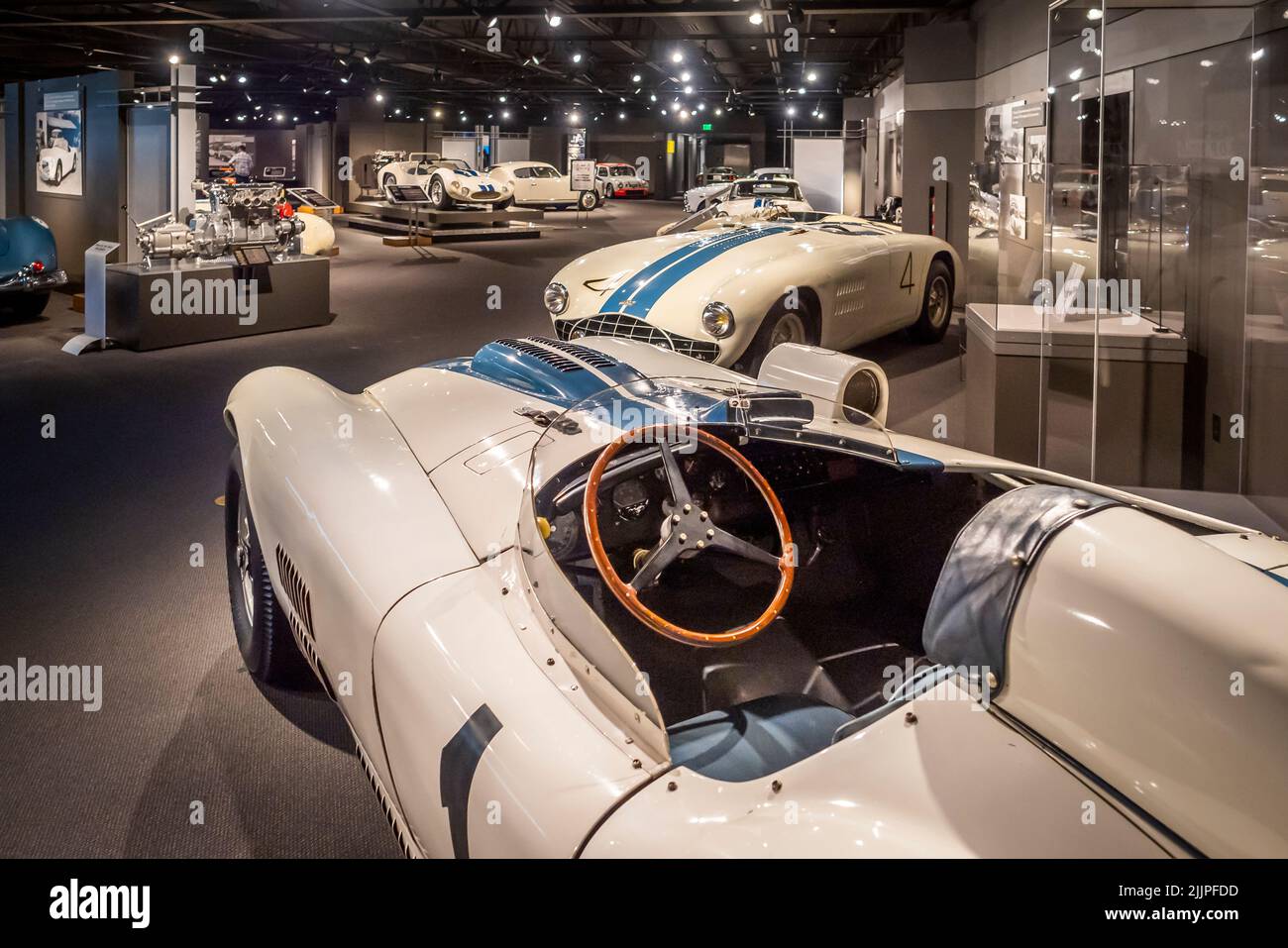 Teil der Sammlung historischer Automobile im Revs Institute in Naples, Florida, USA Stockfoto