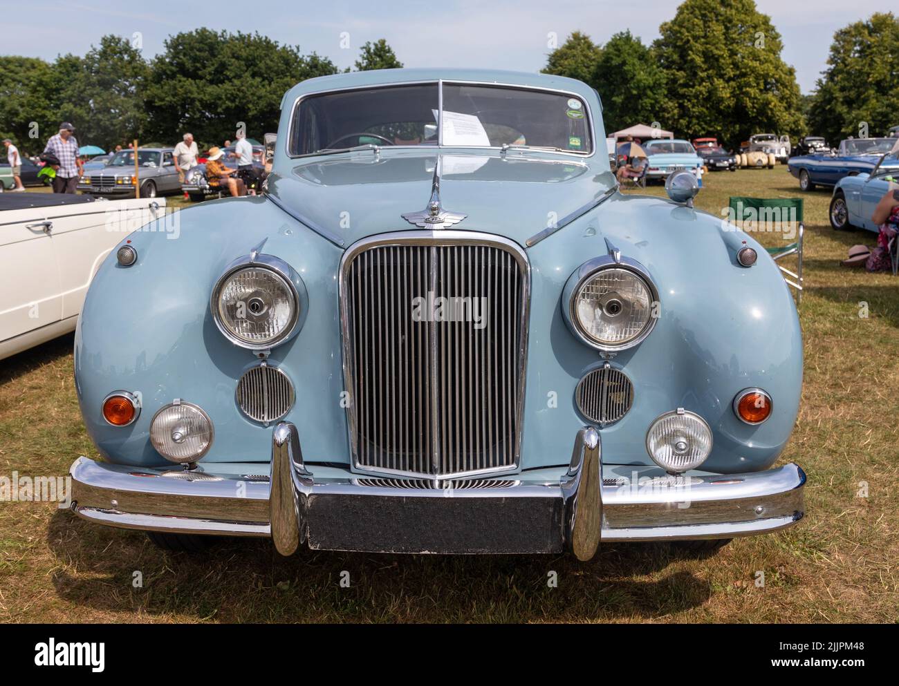 Ein Jaguar Mark V11 auf der Appledore Classic Car Show in Kent Stockfoto