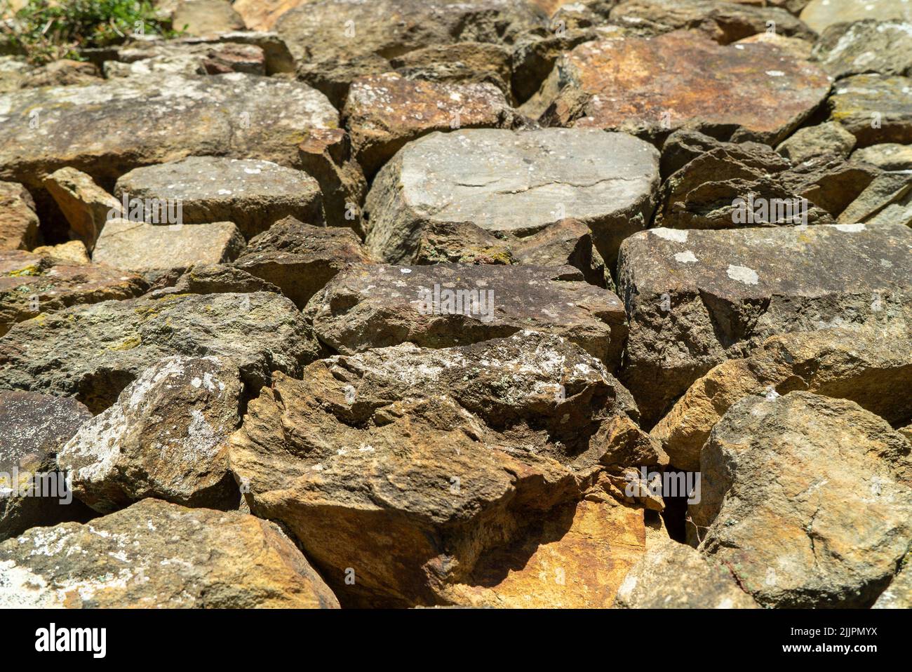Eine Nahaufnahme von Mineralien Stockfoto