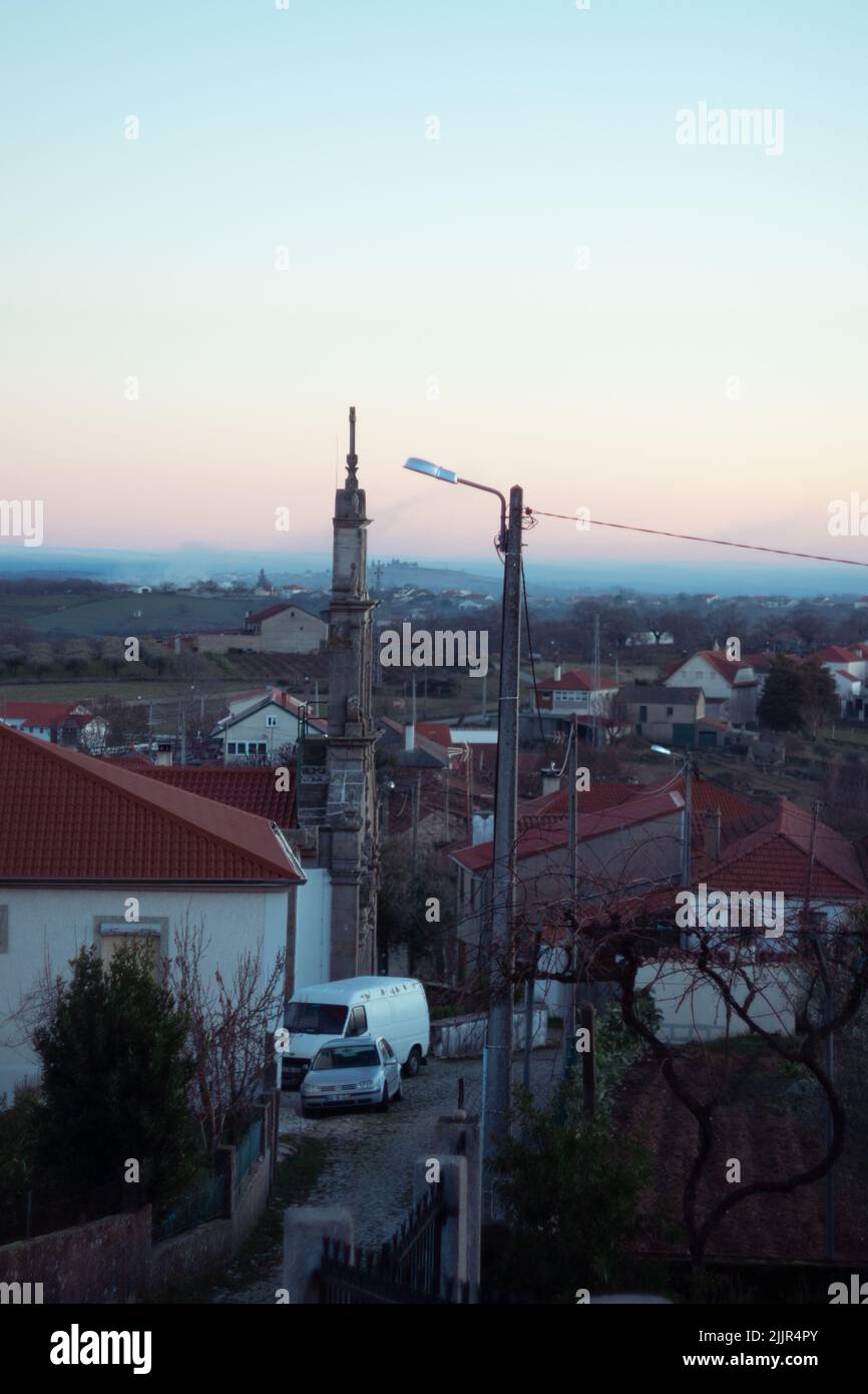 Ein Stadtbild von Parada in Braganca, Portugal Stockfoto