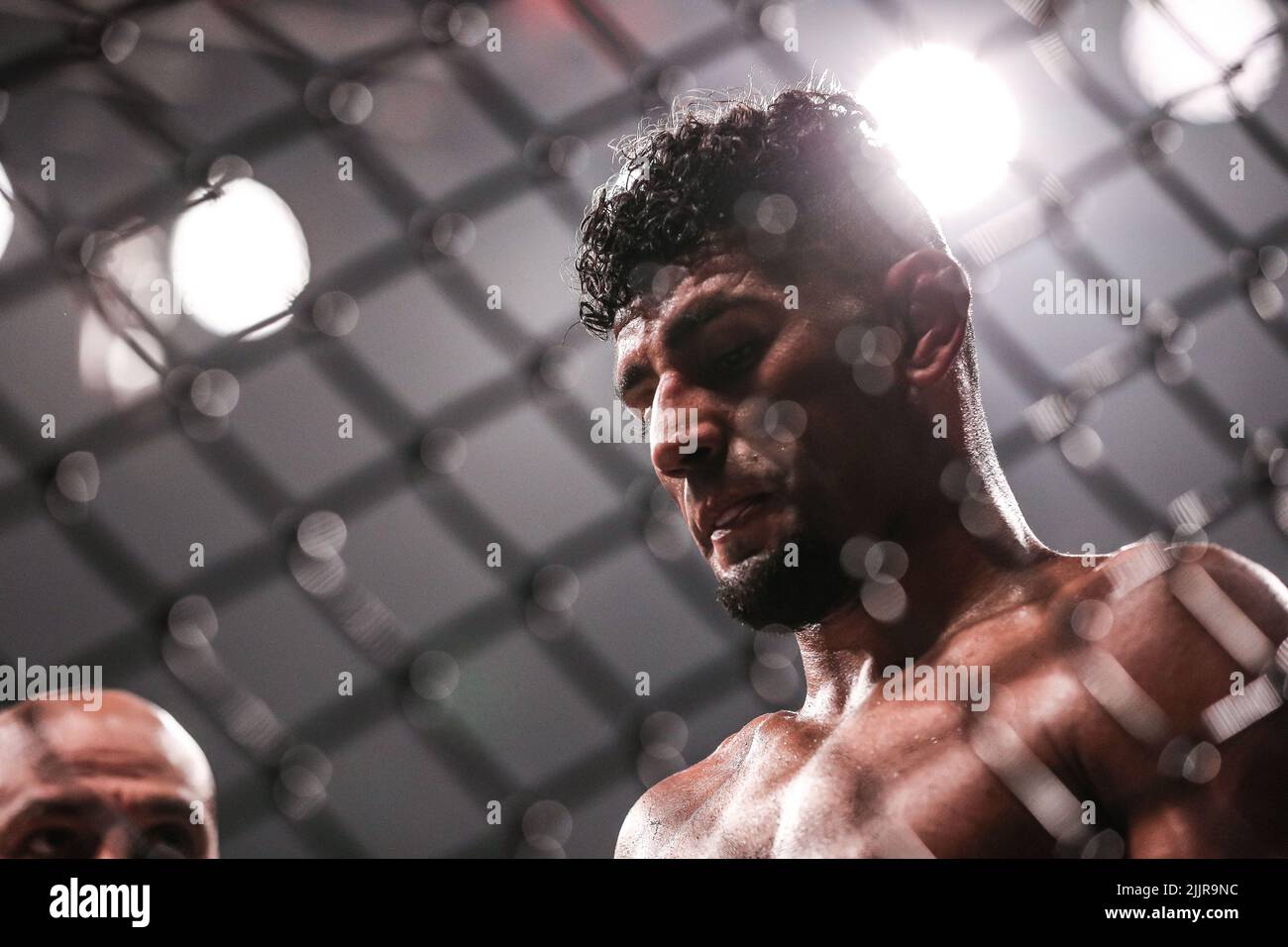 Douglas Lima kehrt in der Hauptveranstaltung von Bellator 283 gegen Jason Jackson in seine Ecke zurück. Jason Jackson besiegt Douglas Lima im Wege eines einstimmigen dec Stockfoto