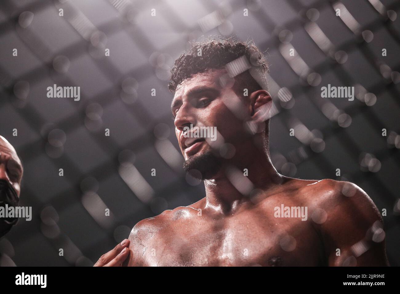 Douglas Lima kehrt in der Hauptveranstaltung von Bellator 283 gegen Jason Jackson in seine Ecke zurück. Jason Jackson besiegt Douglas Lima im Wege eines einstimmigen dec Stockfoto