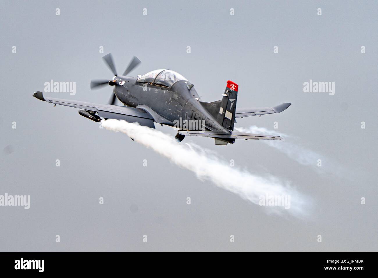TAI Hurkus Free Bird Development Aircraft Farnborough Airshow 2022 Stockfoto