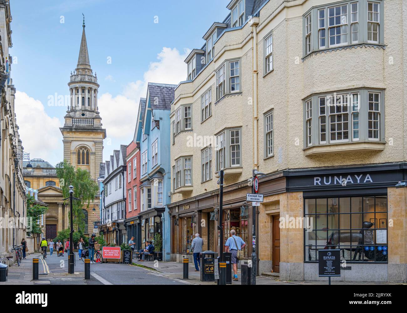 All Saints Church Turl Street das Stadtzentrum von Oxford dient als Lincoln College Library Oxford England Stockfoto