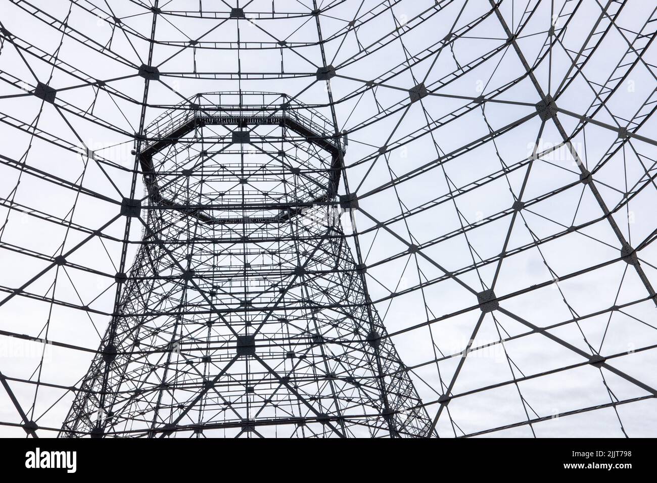 Das Skelett der Kühltürme Kokerei Zollverein Essen Stockfoto