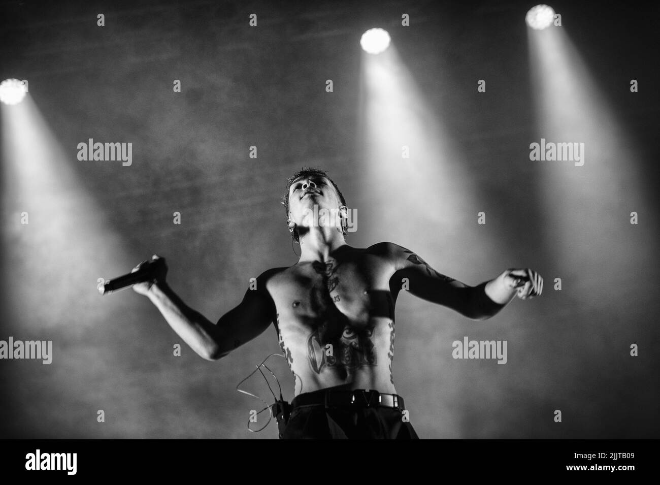 Rock in Roma - Ippodromo alle Capannelle, Roma, Italien, 27. Juli 2022, Blanco, ausverkauft bei Rock in Roma nach dem Gewinn des Sanremo Festivals. Während BL Stockfoto