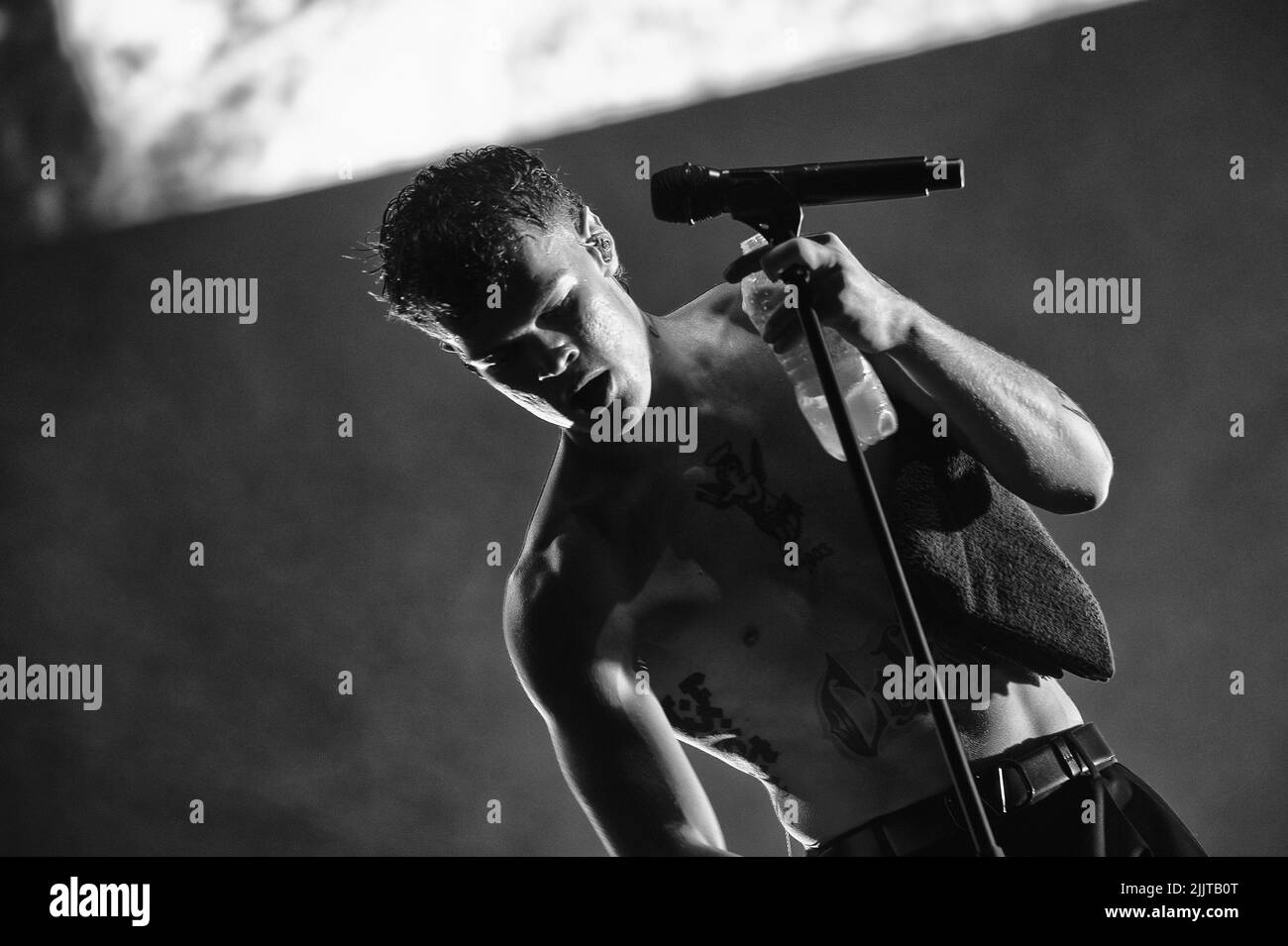 Rock in Roma - Ippodromo alle Capannelle, Roma, Italien, 27. Juli 2022, Blanco, ausverkauft bei Rock in Roma nach dem Gewinn des Sanremo Festivals. Während BL Stockfoto