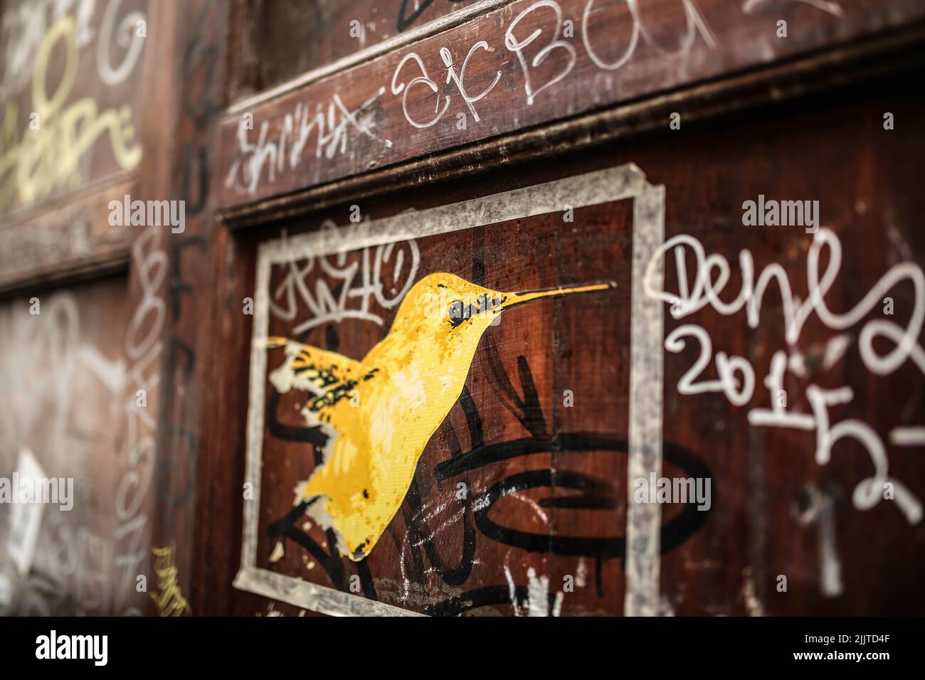 Einige zufällige Street Art in Spanien Stockfoto