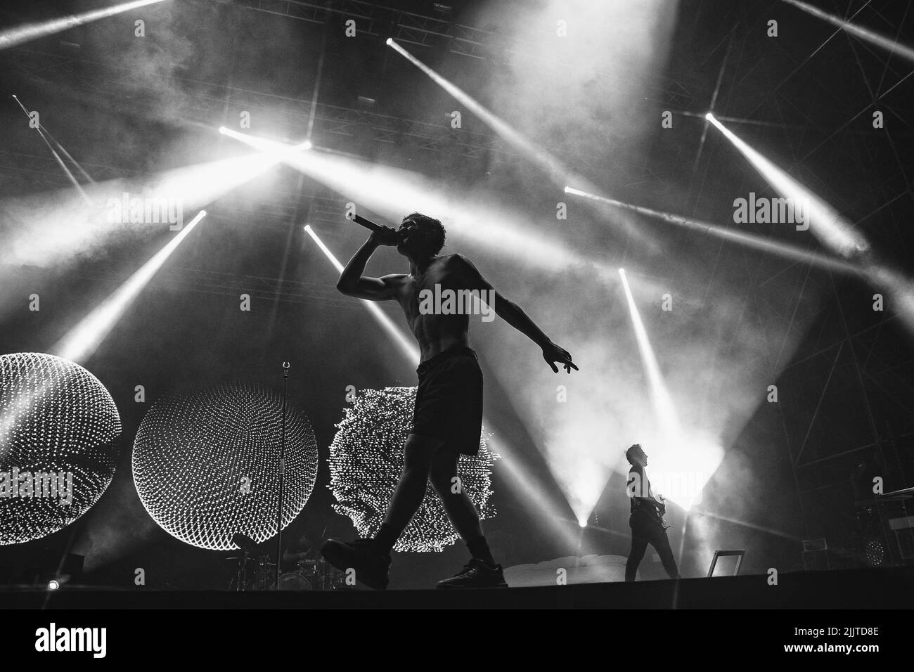 Rock in Roma - Ippodromo alle Capannelle, Roma, Italien, 27. Juli 2022, Blanco, ausverkauft bei Rock in Roma nach dem Gewinn des Sanremo Festivals. Während BL Stockfoto
