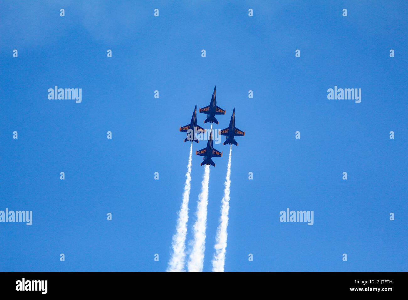 Die Miramar Airshow in San Diego, USA unter einem klaren blauen Himmel Stockfoto