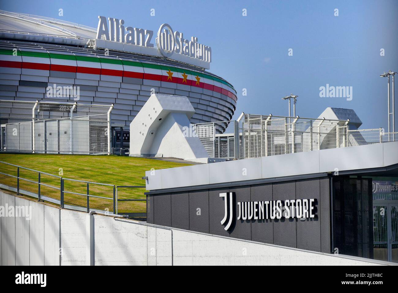 Eine schöne Aufnahme des Juventus-Fußballstadions Stockfoto