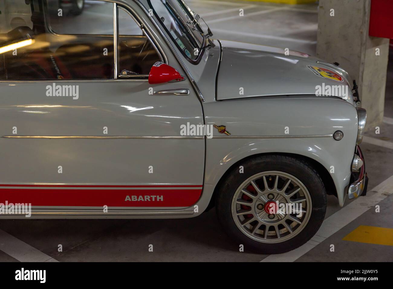 Der Sportwagenhersteller Fiat Modell Abarth Stockfoto