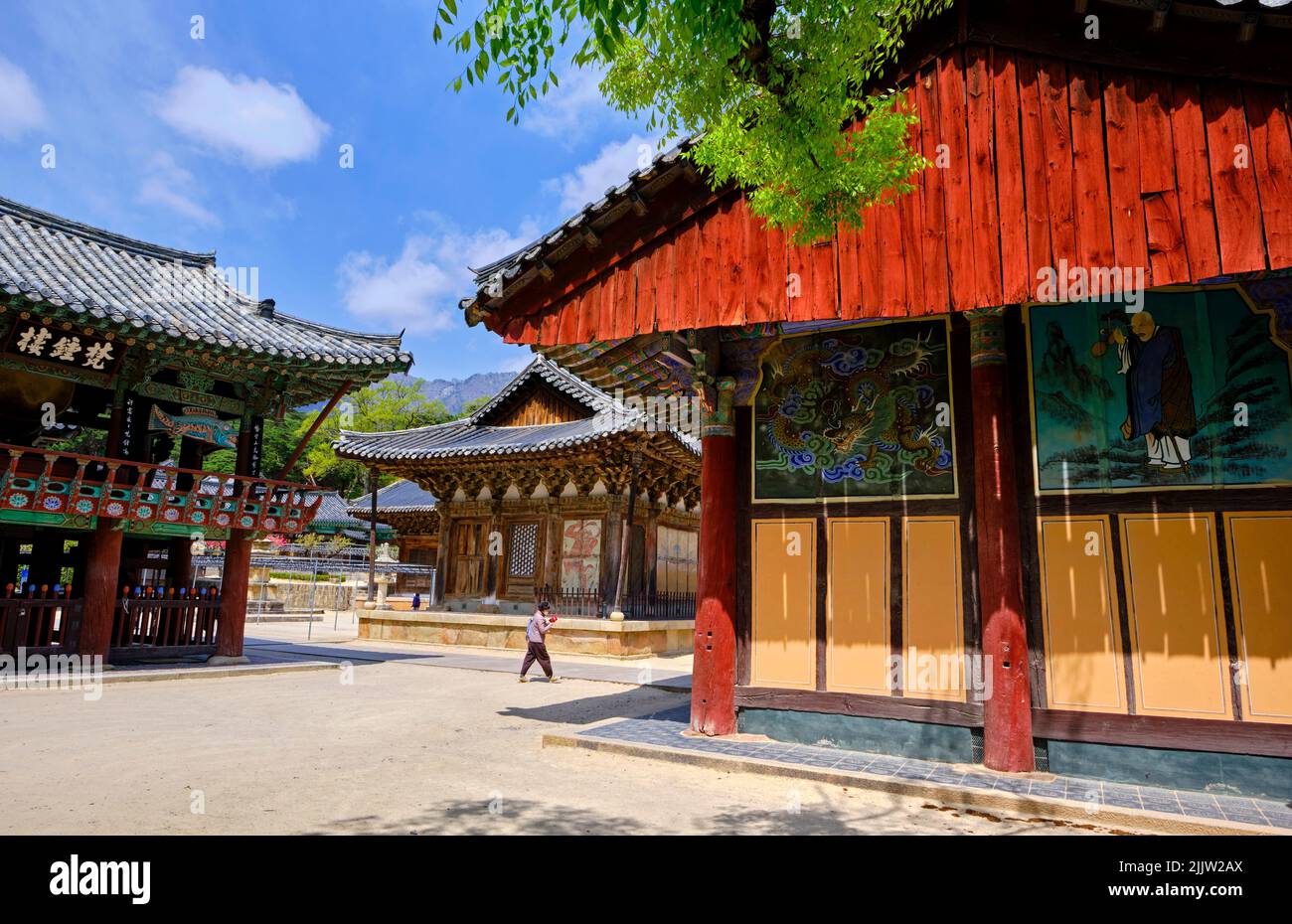 Südkorea, Provinz Süd-Gyeongsang, buddhistischer Tempel Tongdosa, UNESCO-Weltkulturerbe Stockfoto