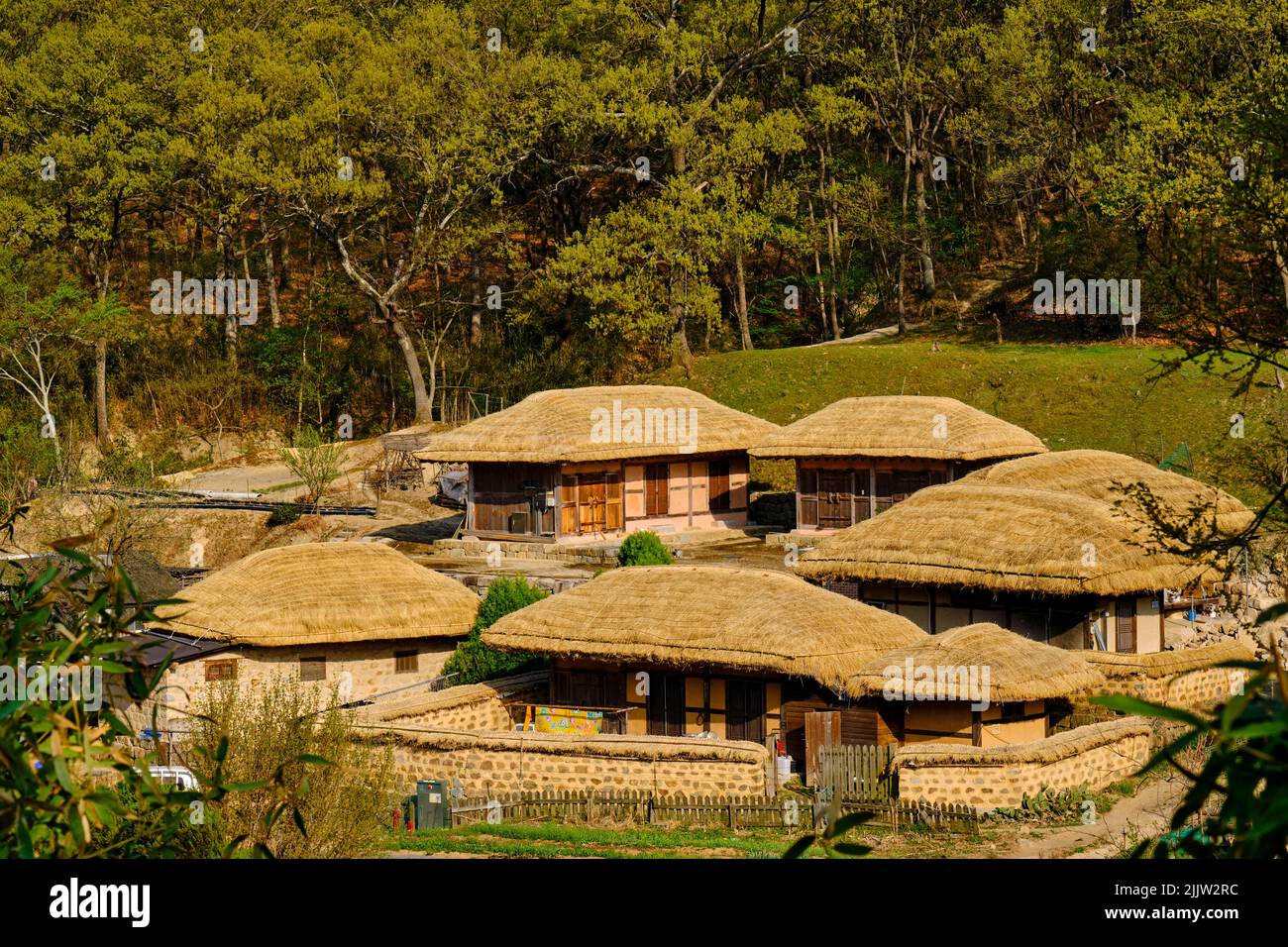 Südkorea, Nord-Gyeongsang Provinz, Pohang, Yangdong Traditionelles Hanok Dorf Stockfoto