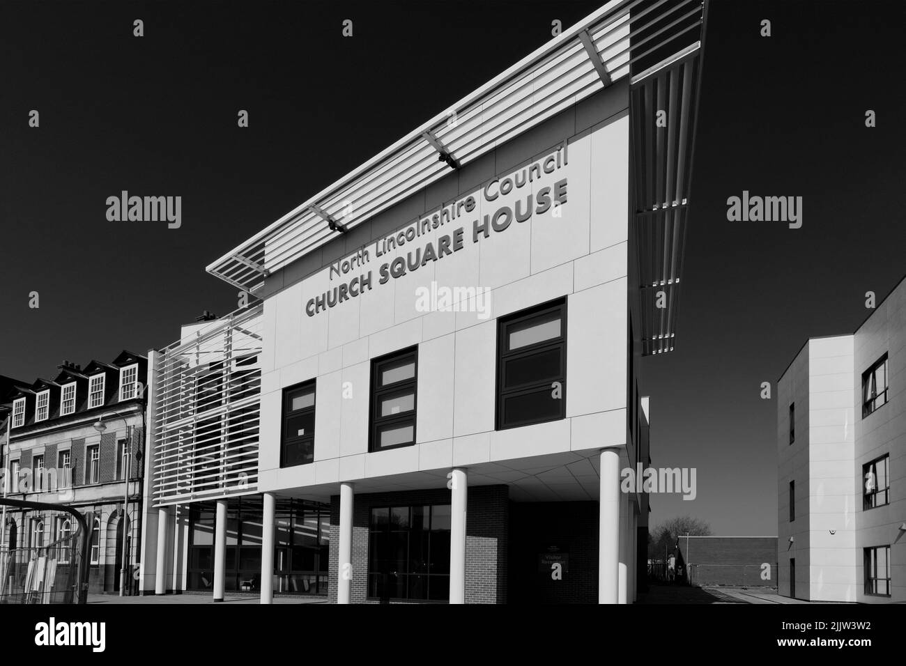 North Lincolnshire Council, Church Square House, Scunthorpe Stadt, Lincolnshire County, England, VEREINIGTES KÖNIGREICH Stockfoto