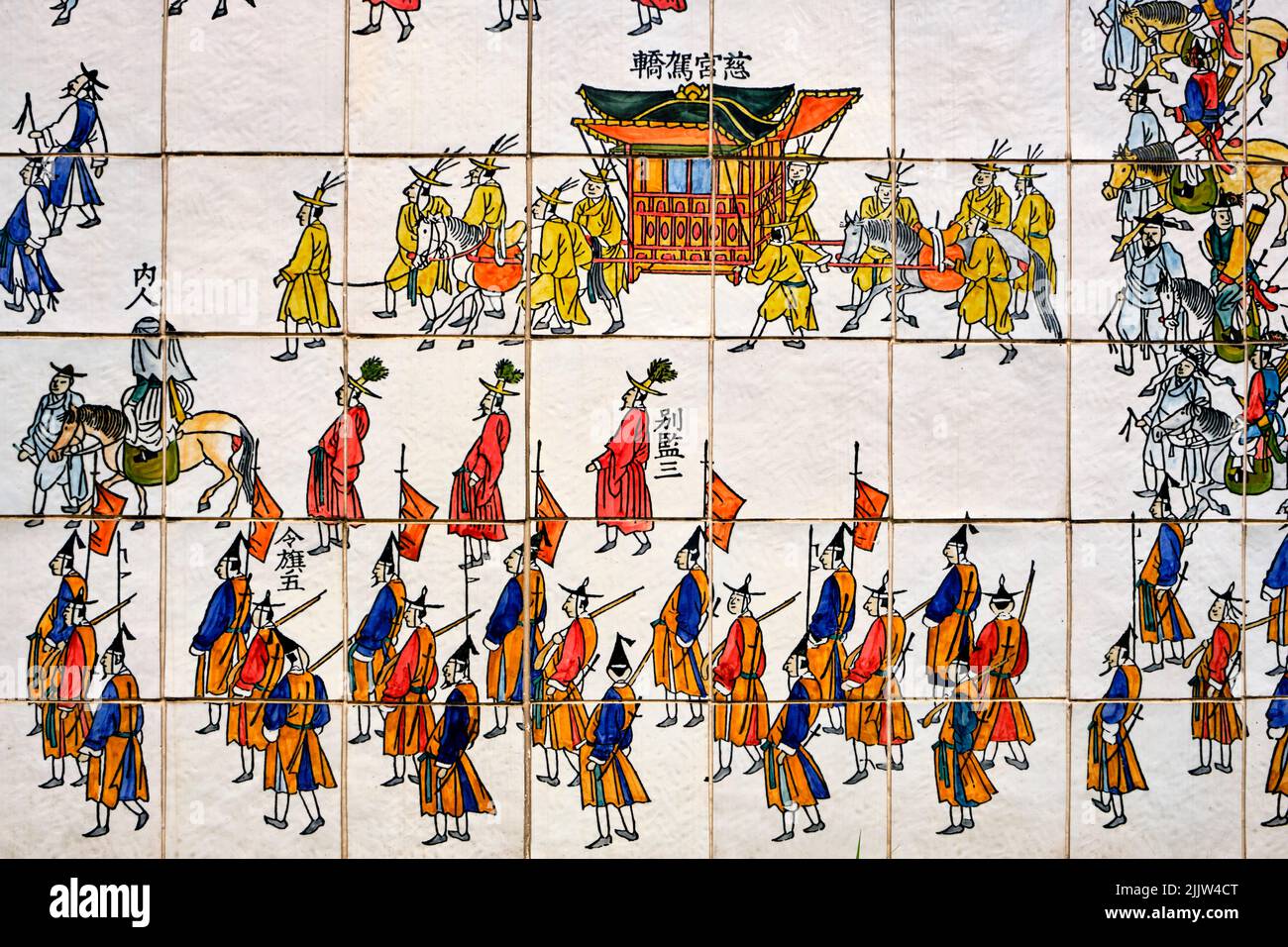 Südkorea, Seoul, Cheonggyecheon, 6 Kilometer lange Promenade, die 2005