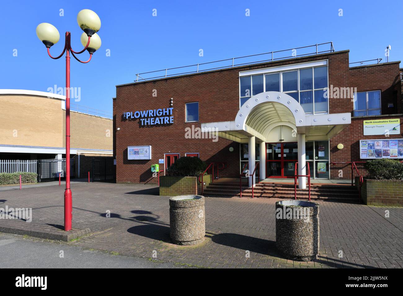 The Plowright Theatre, Scunthorpe town, Lincolnshire County, England, Großbritannien Stockfoto