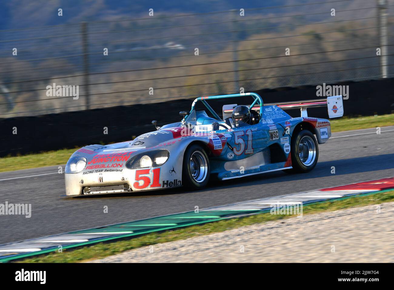 Scarperia, 3. April 2022: Cannibal Chevrolet IMSA Jahr 1998 im Einsatz während des Mugello Classic 2022 auf dem Kurs von Mugello in Italien. Stockfoto