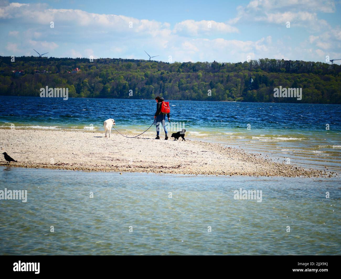 Freizeitaktivitäten, Starnbergersee Starnberger See, Bayern, Deutschland Stockfoto