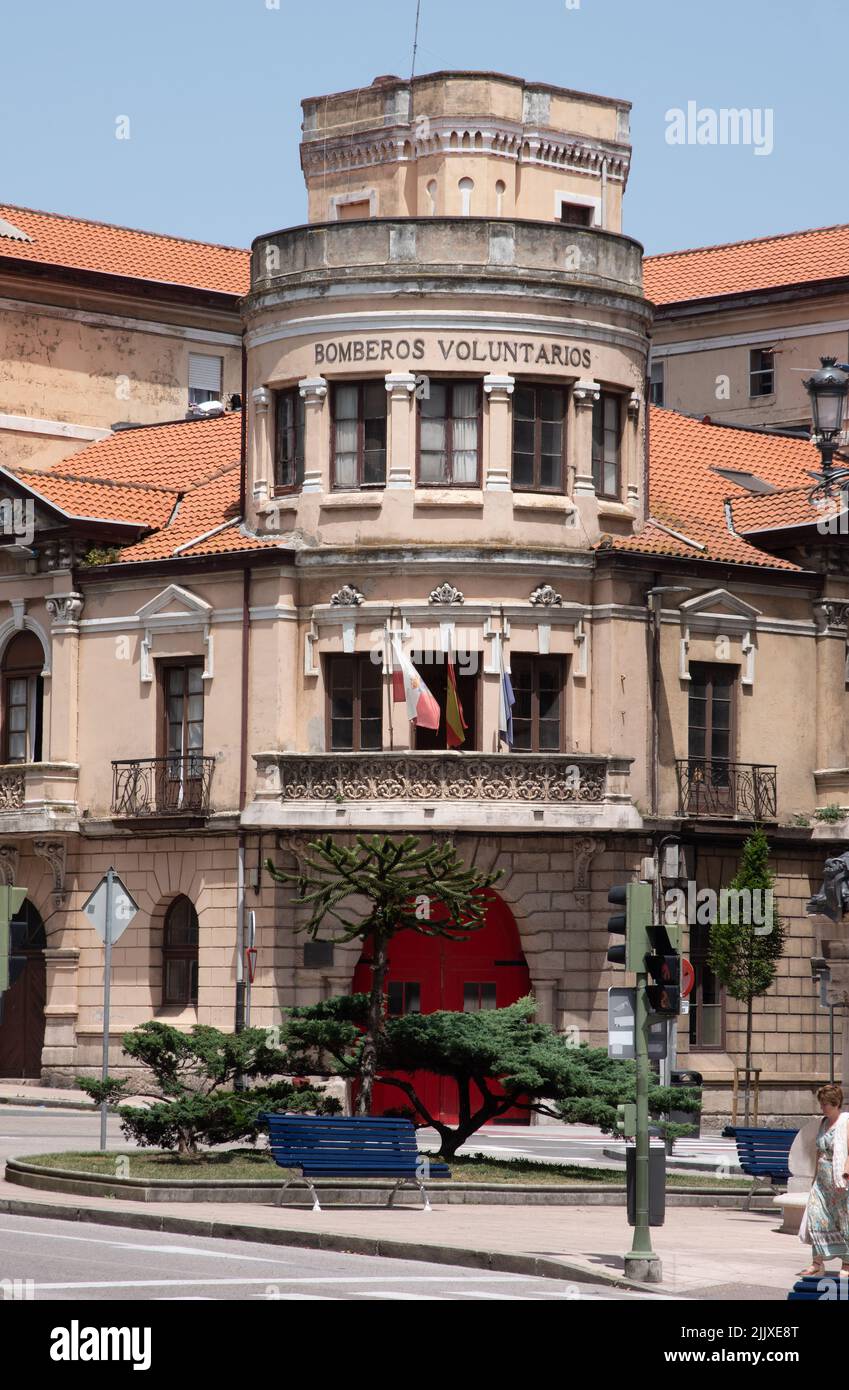 Royal Volunteer Fire Department of Santander Headquarters Stockfoto