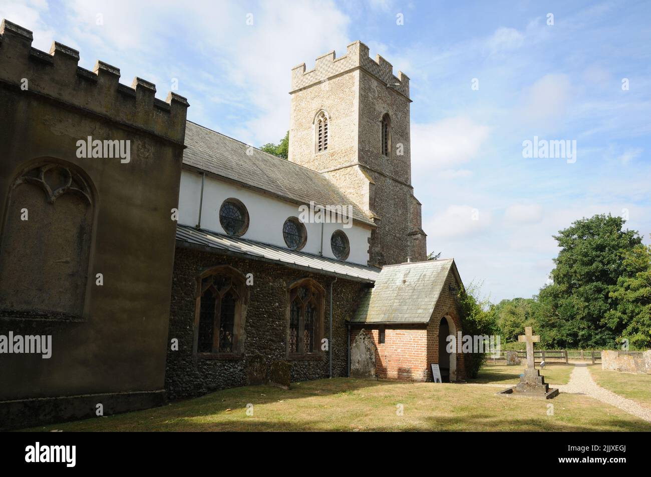 St. Peter's Church, Little Thurlow, Suffolk Stockfoto