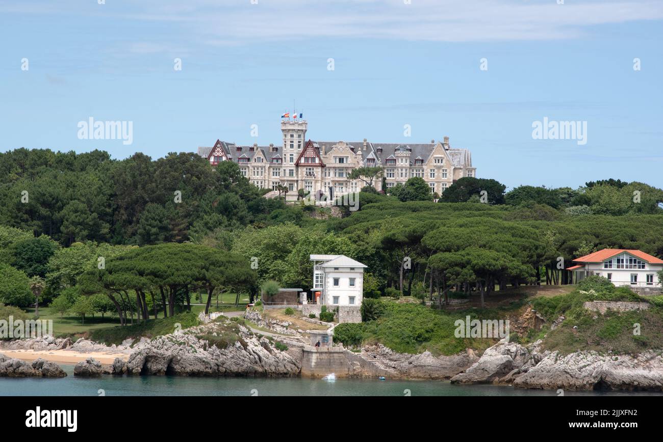 Palacio De La Magdalena Stockfoto