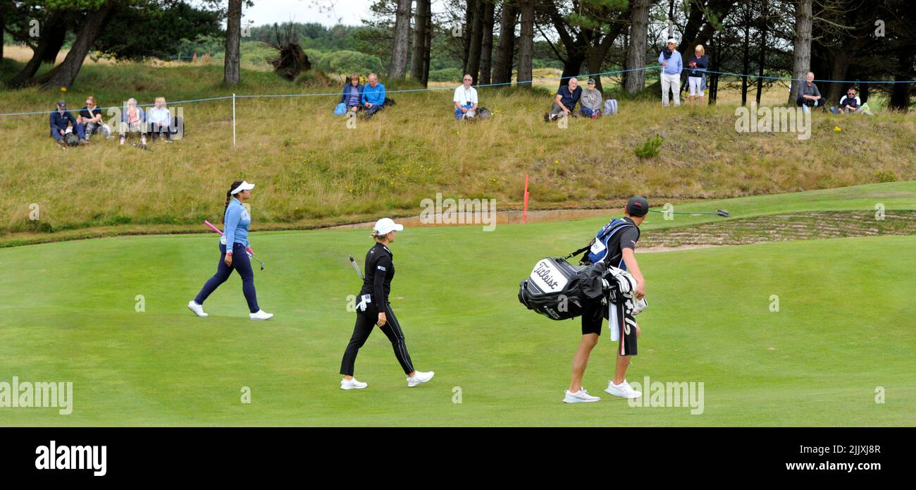 Schottische Damen Golf Open Dundonald Stockfoto