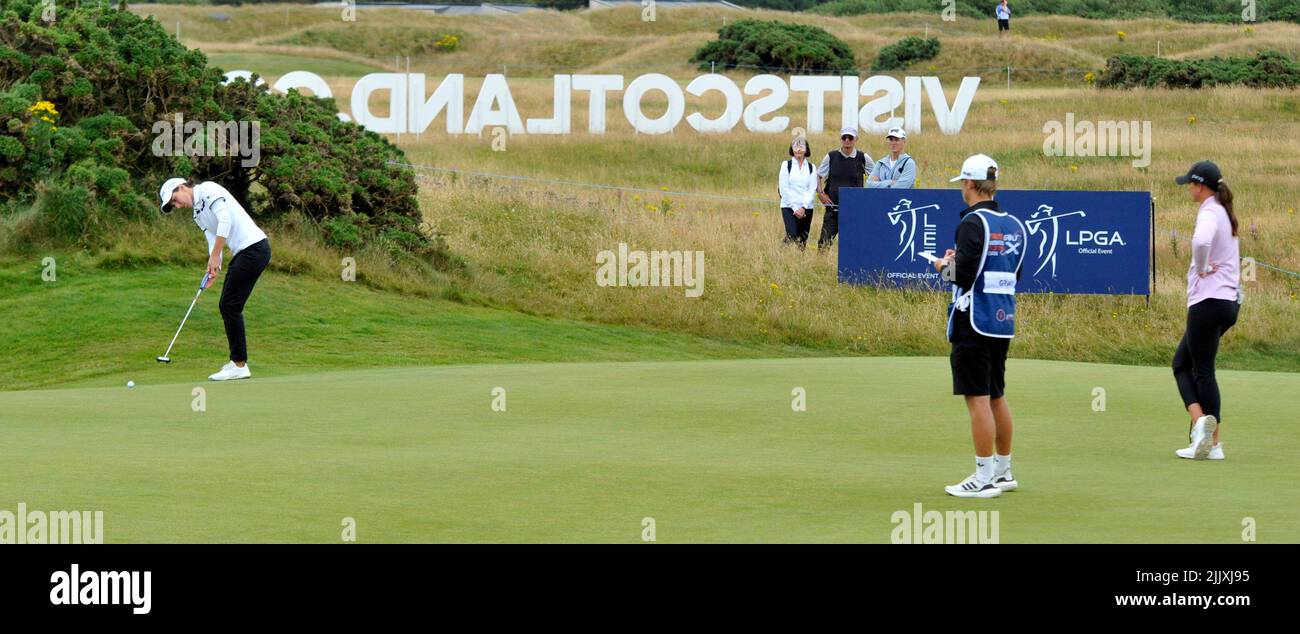 Schottische Damen Golf Open Dundonald Stockfoto