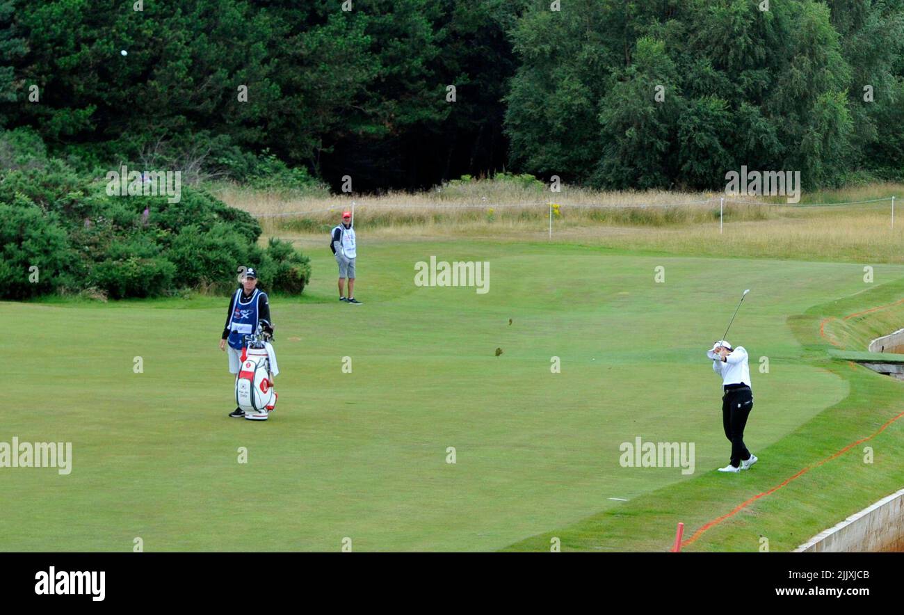 Schottische Damen Golf Open Dundonald Stockfoto