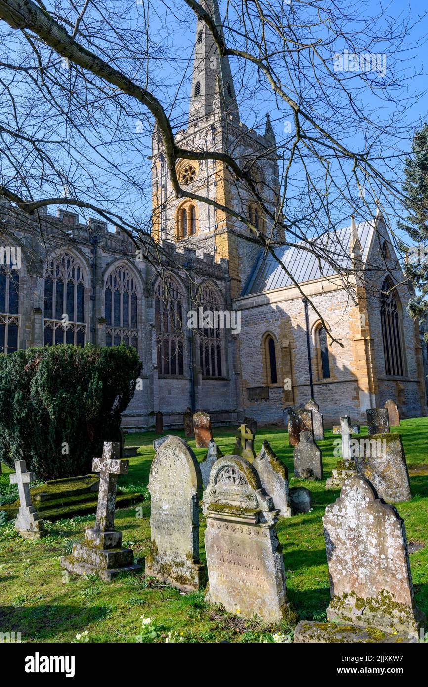 Church of the Holy Trinity, Stratfor-upon-Avon, Warwickshire, West Midlands, England. Stockfoto
