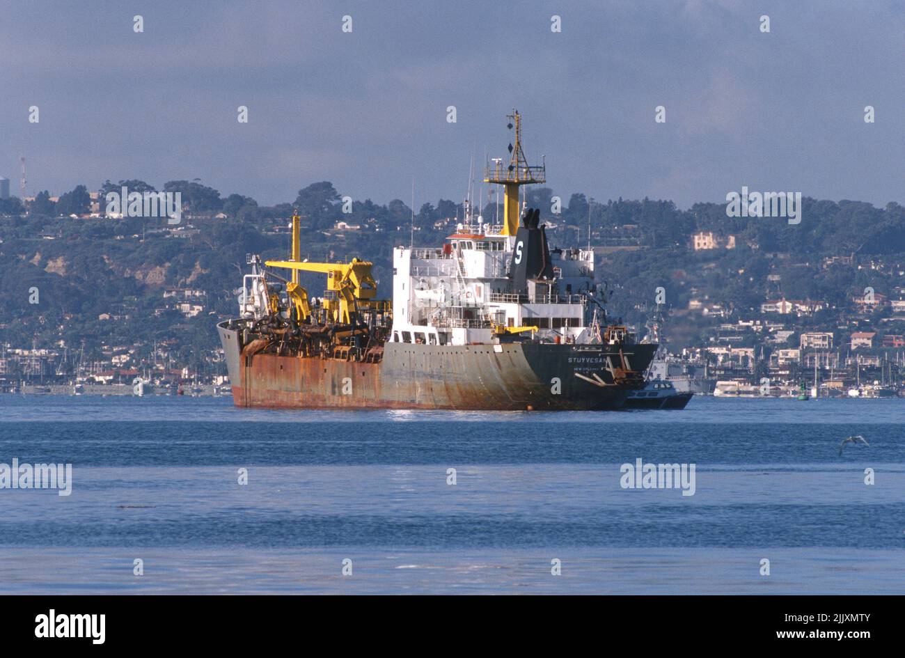 M/V Stuyvesant vor Anker im Hafen von San Diego Stockfoto