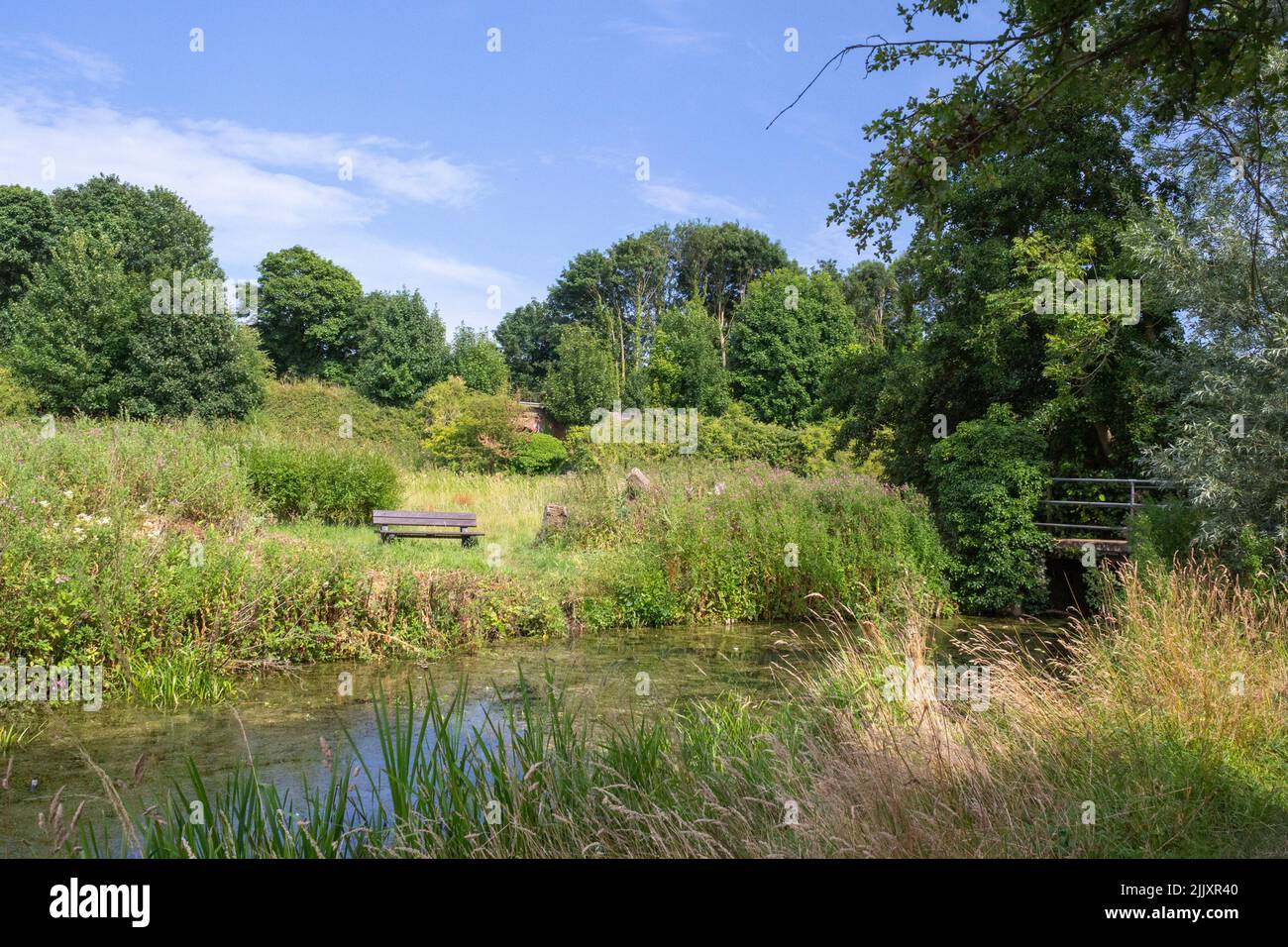 The New Reach, Halesworth Millennium Green, Halesworth, Suffolk, England Stockfoto