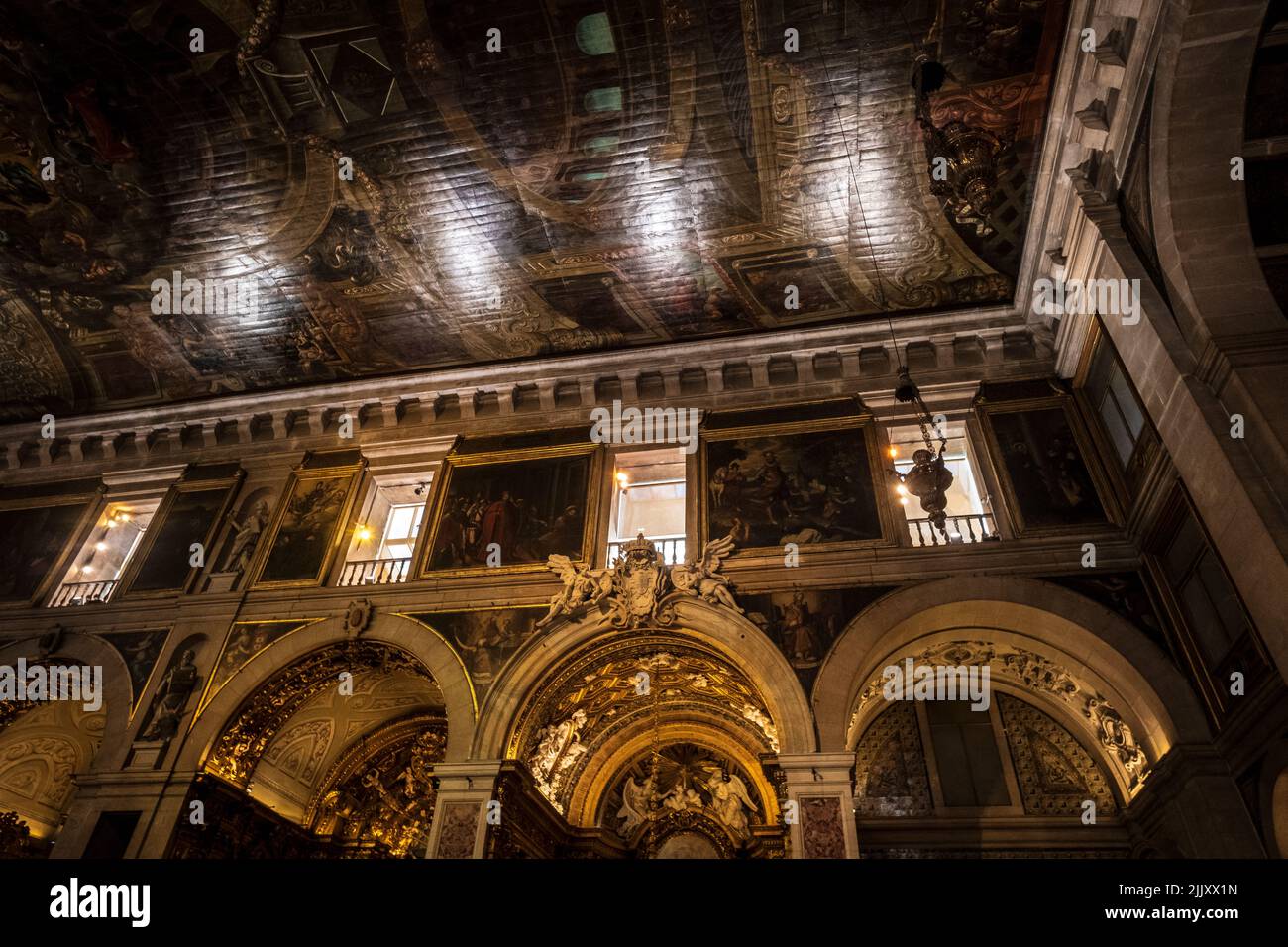 Obergrenze der Igreja de São Roque, Lissabon, Portugal Stockfoto