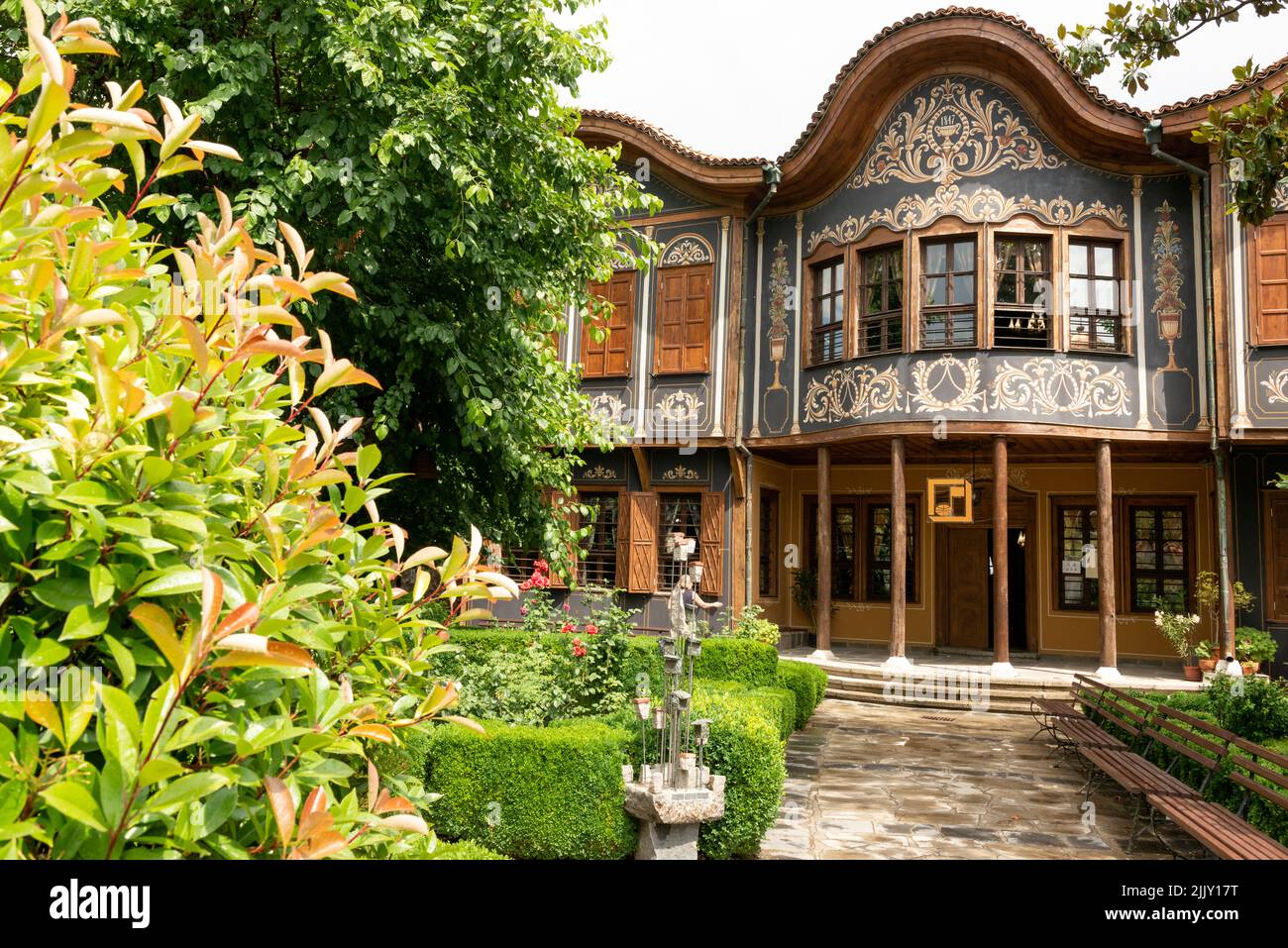 Regionales ethnographisches Museum in der Altstadt von Plovdiv, Bulgarien, Osteuropa, Balkan, EU Stockfoto