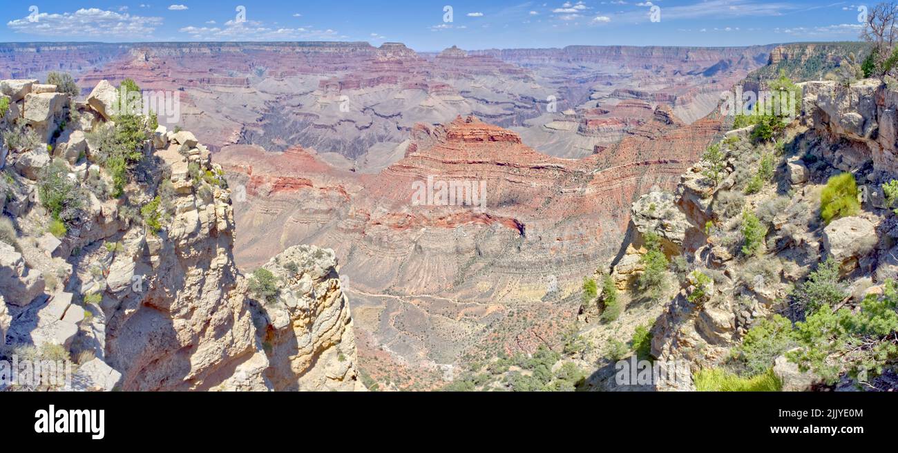 Der Grand Canyon ist von Osten des Yaki Point Arizona aus gesehen. Stockfoto