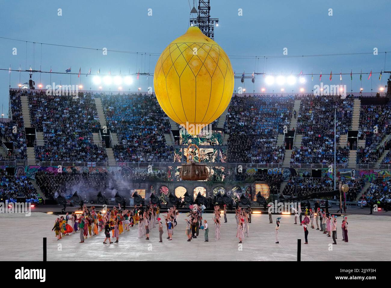 Birmingham, Großbritannien. 24.. Juli 2022. Die Eröffnungsfeier der Commonwealth Games 2022 im Alexander Stadium, Birmingham, England am 28. Juli 2022. Foto von David Horn. Quelle: Prime Media Images/Alamy Live News Stockfoto
