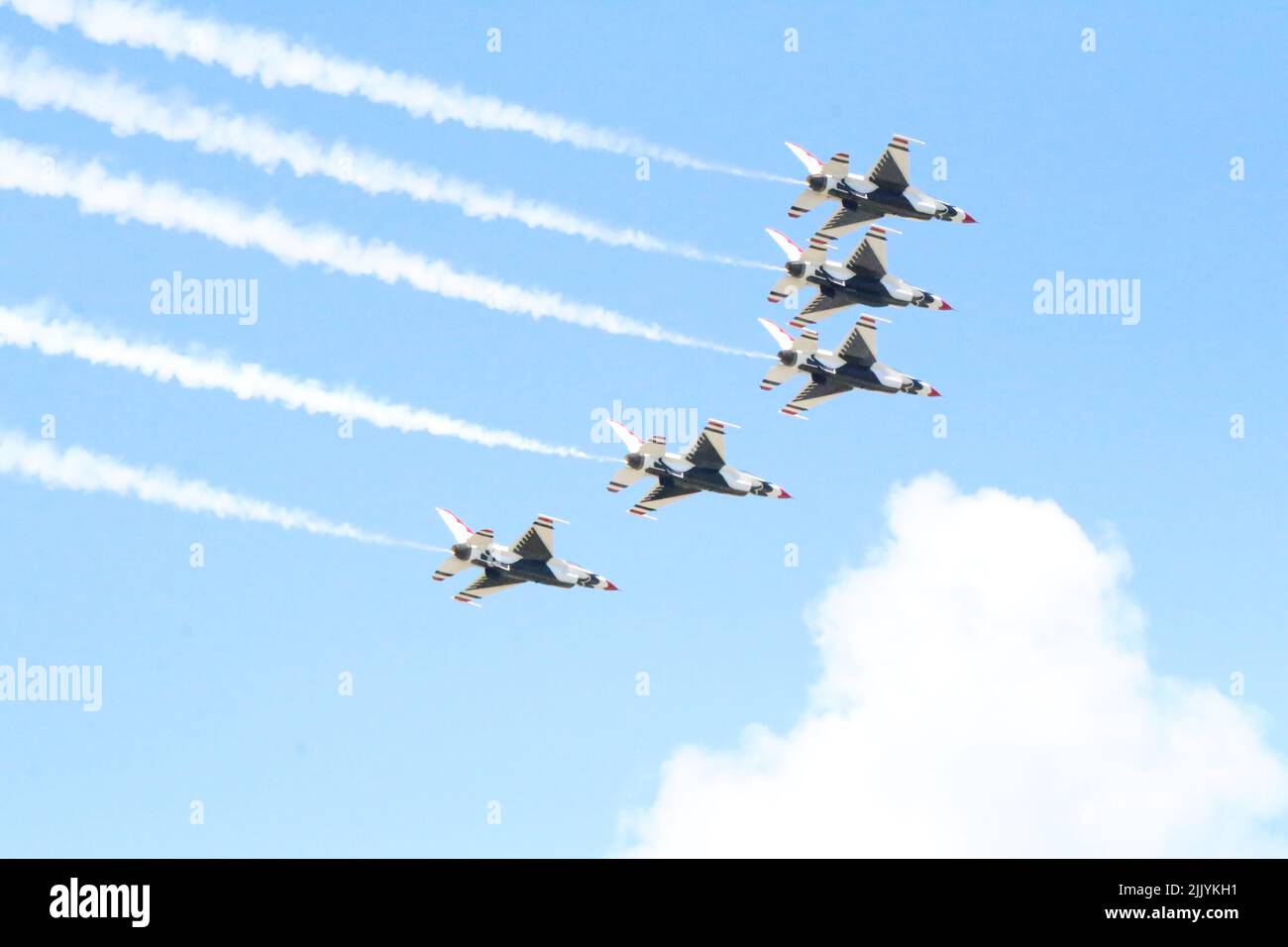 Thunderbirds bei einer Airshow Stockfoto