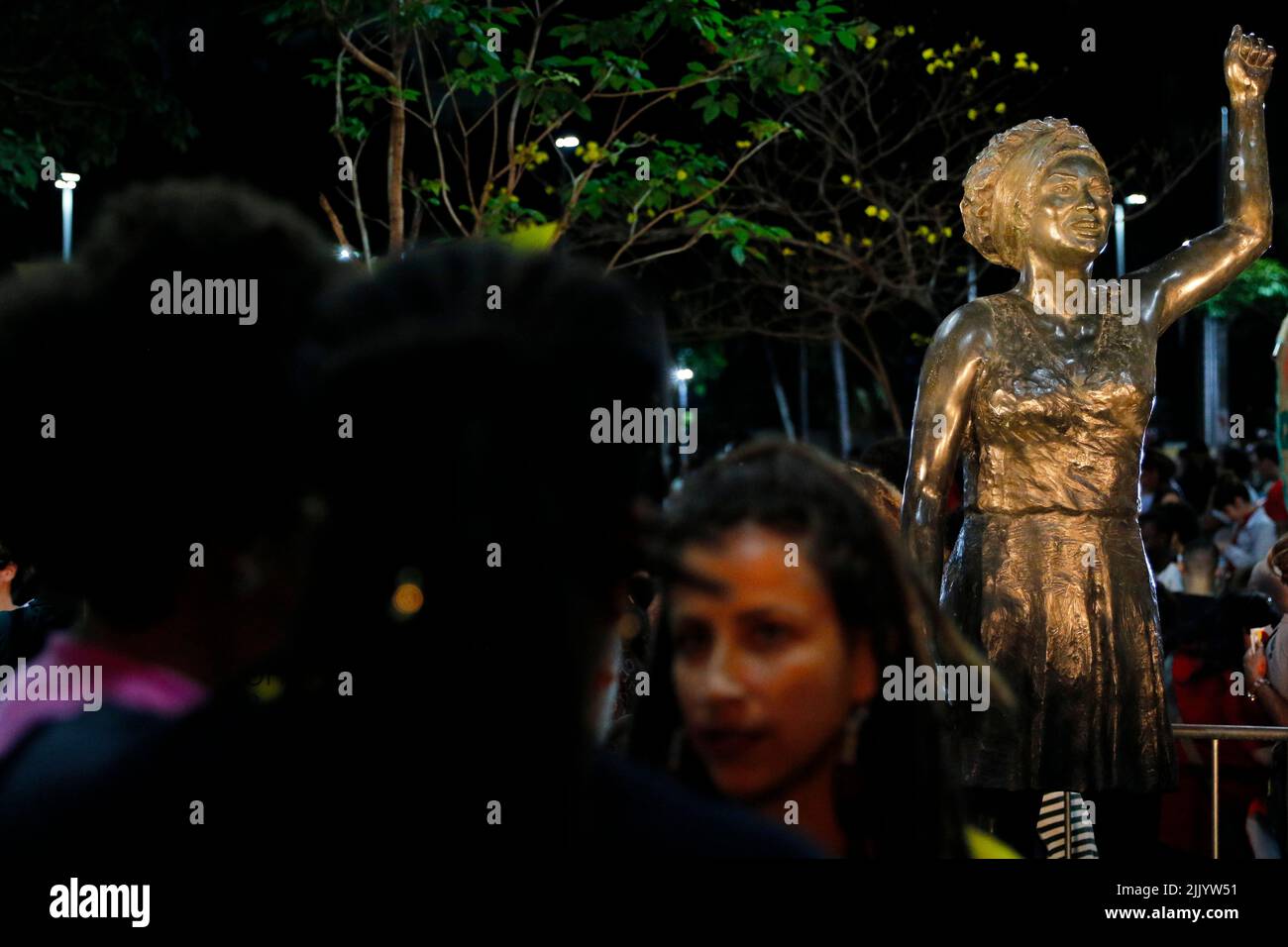 Marielle FrancoStatue zu Ehren der ermordeten Ratsfrau. Hommage an die