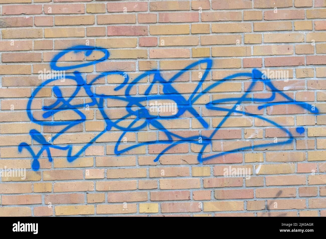 Nahaufnahme Graffiti In Amsterdam, Niederlande 26-7-2022 Stockfoto