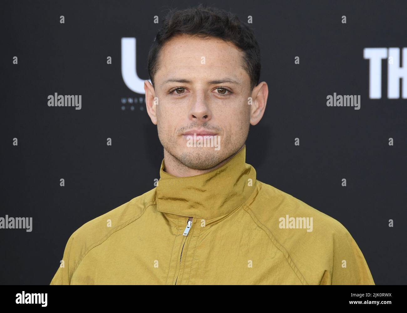 Chicharito kommt bei der Premiere VON „THIRTEEN LIVES“ des Prime Videos an, die am Donnerstag, dem 28. Juli 2022, im Regency Village Theatre in Westwood, CA, stattfand. (Foto von Sthanlee B. Mirador/Sipa USA) Stockfoto