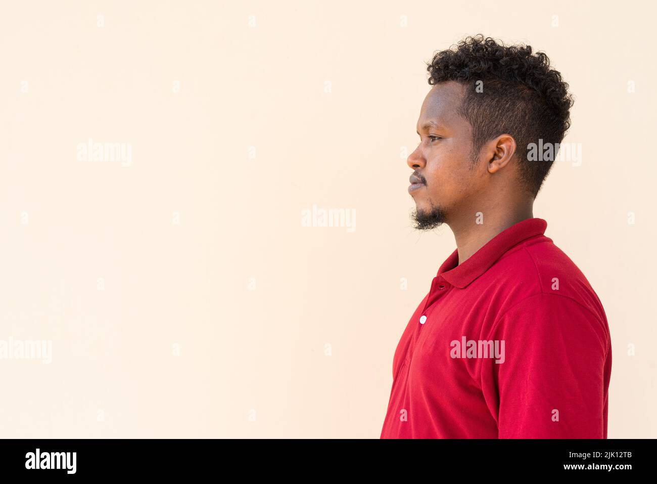 Porträt eines hübschen jungen afrikanischen Mannes Stockfoto