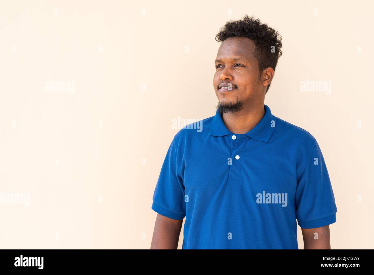 Porträt eines hübschen jungen afrikanischen Mannes Stockfoto