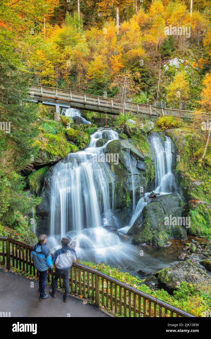 Triberg Wasserfälle, Schwarzwald, Baden-Württemberg, Deutschland, Europa Stockfoto